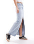 Фото #1 товара Calvin Klein Jeans denim maxi skirt in light wash