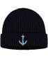 ფოტო #1 პროდუქტის Men's Deep Sea Navy Blue Seattle Kraken Secondary Logo Cuffed Knit Hat