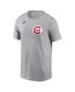 Men's Ernie Banks Heather Chicago Cubs Cooperstown Collection Fuse Name Number T-Shirt Серый, S - фото #2