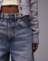 Фото #13 товара Topshop high rise Baggy jeans in mid blue