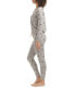 ფოტო #5 პროდუქტის Women's Hacci Printed Pajama Set
