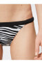 Zebra Desenli Bikini Altı Normal Bel