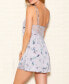 Hummingbird Print Chemise Nightgown Lingerie, Online Only