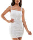 ფოტო #1 პროდუქტის Juniors' Shirred Bodycon Dress