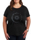 Sun Moon Stars Plus Size Graphic T-Shirt