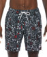 Men's Blender Tossed Logo-Print 7" Twill Swim Trunks