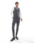 ASOS DESIGN super skinny suit waistcoat in grey