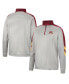 Фото #1 товара Men's Gray and Maroon Minnesota Golden Gophers Bushwood Fleece Quarter-Zip Jacket