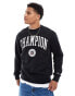 Champion Rochester collegiate logo sweat in black