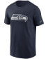 Фото #2 товара Men's College Navy Seattle Seahawks Primary Logo T-shirt