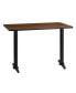 30"X42" Rectangular Laminate Table With 5"X22" Table Height Bases