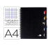 Фото #3 товара LIDERPAPEL Spiral notebook A4 micro executive plastic cover 100h 80gr frame 5 mm 5 dividers with rubber band