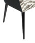 Фото #2 товара Wood Zebra Print Accent Chair, 29" x 26" x 32"