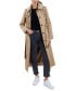 ფოტო #1 პროდუქტის Women's Hooded Belted Maxi Trench Coat