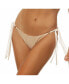 ფოტო #1 პროდუქტის Women's Crinkle Lurex Reversible Scrunch Tie Side Bikini Bottom
