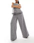 Фото #6 товара River Island wool wide leg dad trouser in grey