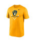 Фото #3 товара Men's Gold Milwaukee Brewers Icon Legend T-shirt