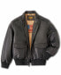 ფოტო #2 პროდუქტის Men A-2 Leather Flight Bomber Jacket - Tall