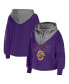 ფოტო #4 პროდუქტის Women's Purple Los Angeles Lakers Pieced Quarter-Zip Hoodie Jacket