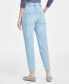 Фото #4 товара Women's Pleated Tapered-Leg Jeans, Created for Macy's