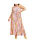 Фото #1 товара Plus Size Regina Print Maxi Dress