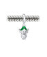 Фото #3 товара Xmas Santa Helper Fun Holiday Christmas Cartoon Dangling Enamel Green Elf Charm Bead Women For Sterling Silver For European Bracelet