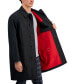 Фото #4 товара Men's Relaxed-Fit Black Coat