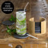 Фото #7 товара Столовая посуда Moritz & Moritz набор подставок под стаканы круглых из натурального сланца 19 предметов