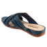 Фото #5 товара Softwalk Taza S2007-400 Womens Blue Wide Leather Strap Sandals Shoes