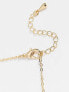 Фото #4 товара DesignB London multirow necklace with semi precious stone in gold tone