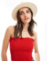 Фото #1 товара Mango straw hat with black band in natural