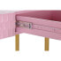 Фото #4 товара Журнальный столик DKD Home Decor Розовый Позолоченный Металл Древесина манго современный (90 x 45 x 74 cm)