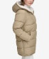 Women's Faux-Fur-Lined Hooded Puffer Coat