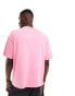 Фото #3 товара Weekday Great boxy fit t-shirt in washed pink