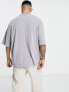 Фото #3 товара Футболка ASOS DESIGN Oversize-T-Shirt с принтом "Канада" на передней части, серого цвета