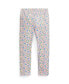 Toddler and Little Girls Floral Stretch Jersey Leggings