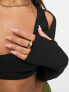 Фото #4 товара ASOS DESIGN cut out shoulder crop top in black