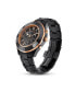 ფოტო #2 პროდუქტის Octea Lux Sport Black Metal Bracelet Watch, 25.4 mm