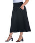 ფოტო #3 პროდუქტის Plus Size Foldover Maxi Skirt With Pockets