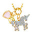 Фото #2 товара ZOMI GEMS unicorn Heart Gold Necklace for Girls