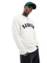 Barbour collegiate logo sweatshirt in ecru