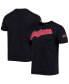 Фото #1 товара Men's Navy Cleveland Indians Team Logo T-shirt