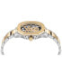 ფოტო #2 პროდუქტის Men's Automatic Skeleton Spectre Two-Tone Stainless Steel Bracelet Watch 42mm