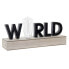 Фото #1 товара Светящееся украшение DKD Home Decor World Чёрный Металл Деревянный MDF 30 x 40 cm 34 x 8 x 16 cm