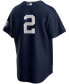 Фото #3 товара Men's Derek Jeter Navy New York Yankees 2020 Hall of Fame Induction Alternate Replica Player Jersey