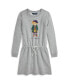 ფოტო #1 პროდუქტის Big Girls Polo Bear Fleece Dress