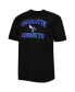 Men's Black Charlotte Hornets Big and Tall Heart and Soul T-shirt