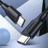 Kabel przewód USB Typ C do ładowania i transferu danych 3A 1m czarny
