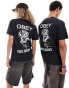 Фото #2 товара Obey unisex pigment dye rose graphic t-shirt in black