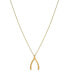 Фото #1 товара Zoe Lev wishbone 14K Yellow Gold Necklace